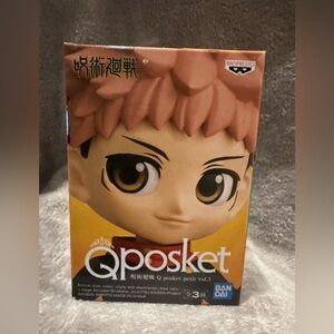Qposket Q POSKET Jujutsu Kaisen Figure Yuji Itadori BANDAI Banpresto 4 inch